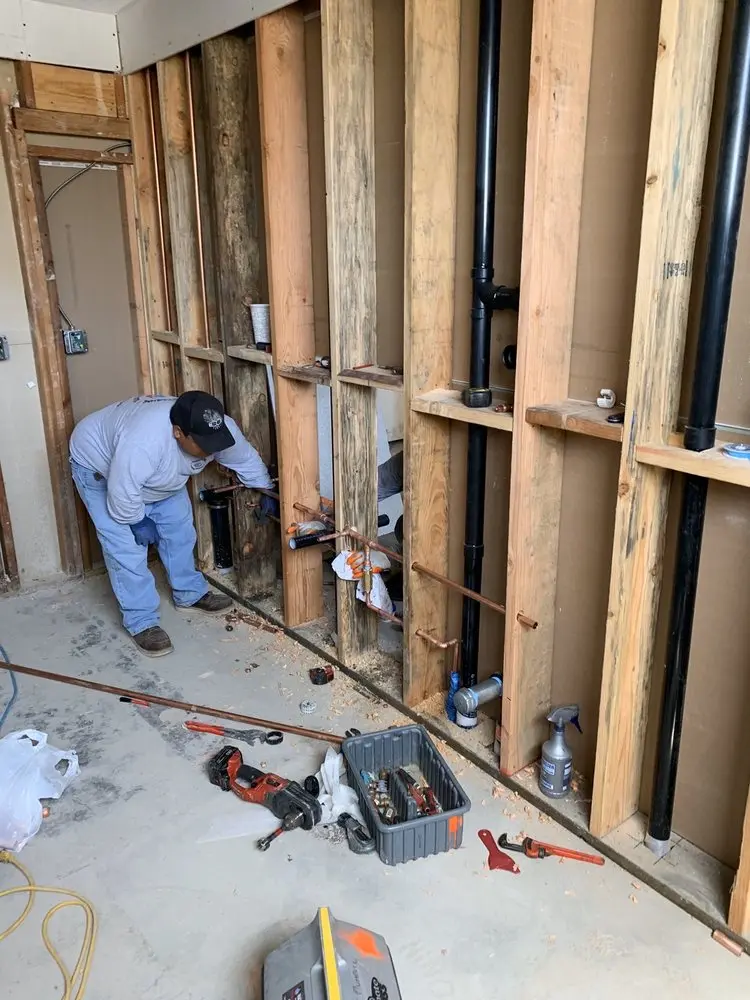 Commercial rough-in plumbing for Gas Line Repair in Beverly Glen